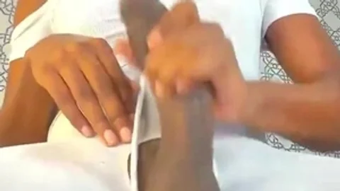 slim darksome shemale In White pantyhose Tugs Her Donkey wang Pov web camera