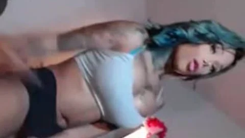 filthy gigantic Columbian ladyboy Shows Off