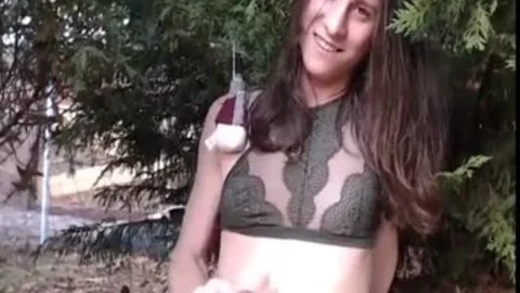 nasty tgirl Lily (Smiling Green Leaves) HD