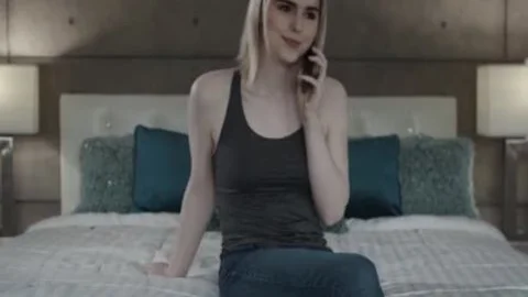 Dante Colle Helps Her filthy Stepsister TS Ella Hollywood On The sofa