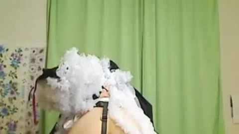 Crossdresser Maid Make cum Milk Coffee