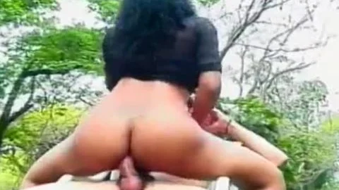 Two Latin ladyboys With petite milk sacks poke Two men On The Street
