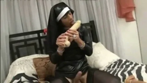 Loud sex in company with tgirl