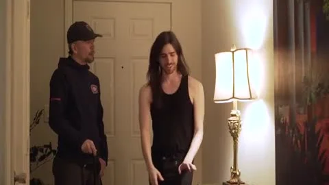 black TS female-dominator plowed On The Stairs By lucky White boy