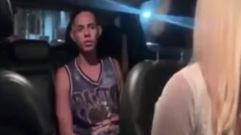 Blond shelady Predator Taxi Driver Pick Up A Street Boyx