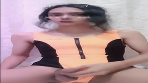 asian sheboy Masturbation previous to Swimming