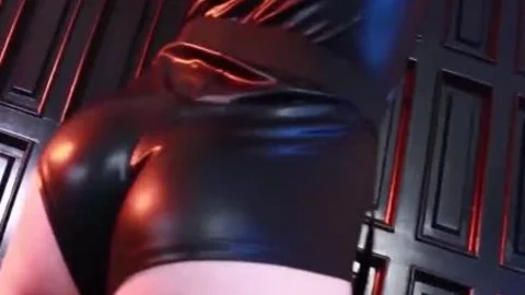 Inked TS Chelsea Marie Wears sexy Police Uniform To jerk off