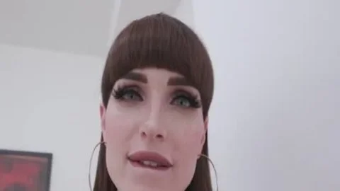 Hard nailining accompanied by transsexual