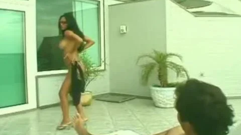 Claudia Moura bonks With chap And Whips Him