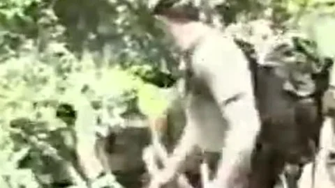 Soldiers pound A shelady Outdoor