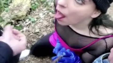 Sissy suck 2 Strangers weenies In The Park