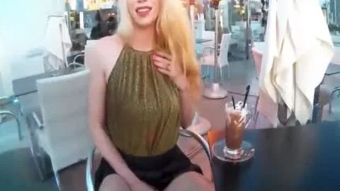 Cumming In Restaurant - Public hooker Sasha De Sade