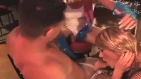 shemale Strippers hammered In A Bar