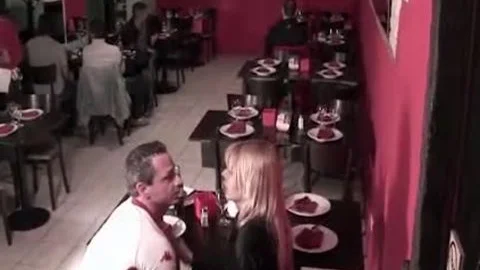 breasty shelady Bianca Simpson Sucks Boyfriend In A Restaurant