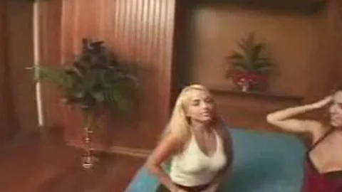 lady-man And Tart Petting And Sex On A sofa