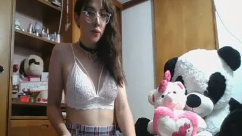 nice-looking youthful Colombian ladyboy ( Camgirl ) stroking, Playing scones, Moaning And Cumming For Daddy - Angeles Del Mar