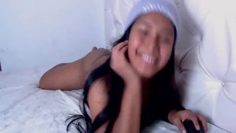 horny happy  asian sheboy Laying With Her butthole Beads Fingers