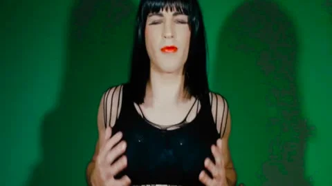 pretty TS Trap Self-Sucks And Cums Into Own throat - Autoblowjob Autofellatio