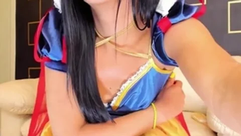 Victoriavx Wearing yummy Satin costume
