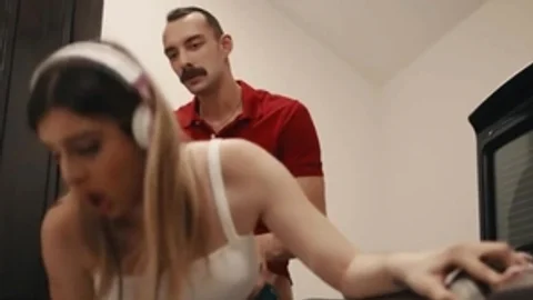 breasty ladyman Ivory Mayhem Barebacked In The Laundry Room