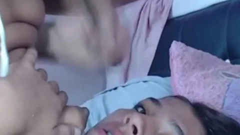 Self sucking Teenager tgirl Cums In throat