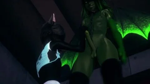 Furry Yaoi 3D - black Cat oral-sex To Dragon