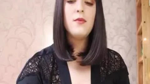 Russian teen ladyboy Vivian Stroking Her big cock On cam