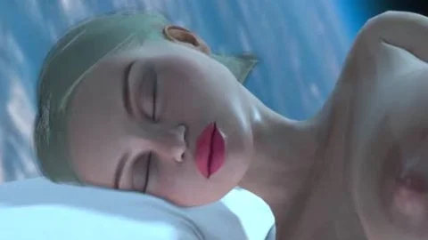 lovely Sci-fi Android Dickgirl Plays With A lovely lustful blond In The Space Station