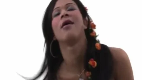 big pooper Emilly Balieiro undresses Red panties 'n Jerks Off