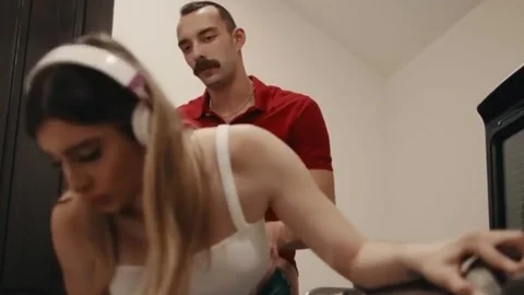 Curvy Trans Maid gets Her wazoo Rammed By Her lewd Boss