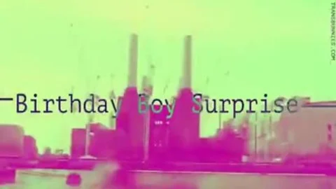 Birthday Surprise wild Beauty TS Dana Moore In wild 3some