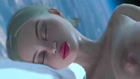 Earth Orbit - A Sex travel. Sex In Space Station! 3d Dickgirl Plays With A cute 