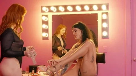 TransAngels.com - Evie Envy wearing high heels reverse cowgirl