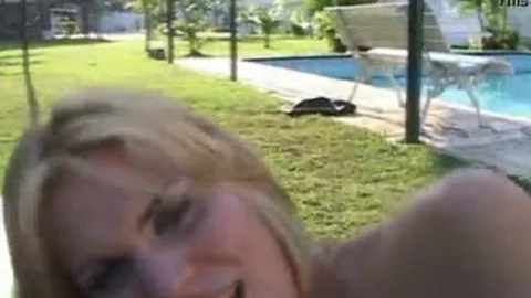 blond lady-boy Outdoor Interracial butthole poked