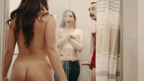 ladyman Maid gets Her wazoo team-fucked By Boss In The Laundry Room