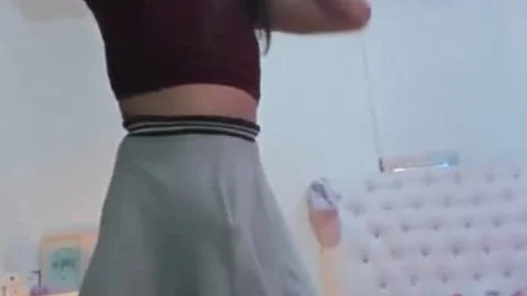 Upskirt tgirl Wanker Masturbating And Cumming Liquids
