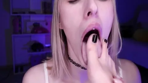cute Little Sissy Cums On Her mastix's Feet