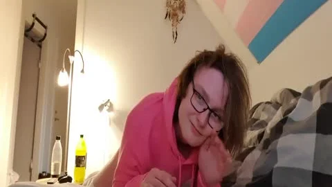 cute Femboy Riding vibrator whilst Wearing cute Pink Hoodie