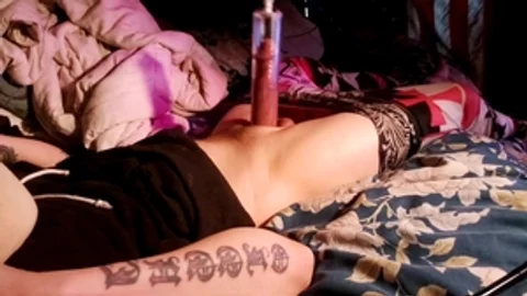 BWC penis Pumping Tiffany Ciskiss Nightly big penis Routine # two